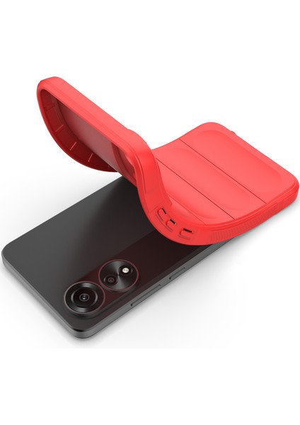 Oppo A78 4g Için Yumuşak Tpu Kaymaz Telefon Kılıfı - Kırmızı (Yurt Dışından) fırsatları