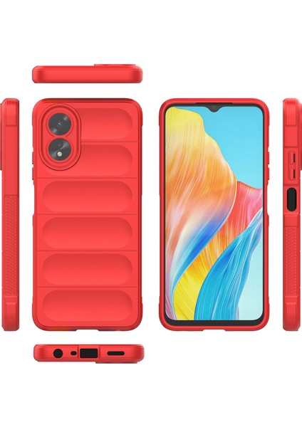Oppo A38 / A18 Için Yumuşak Tpu Kaymaz Telefon Kılıfı - Kırmızı (Yurt Dışından) modelleri