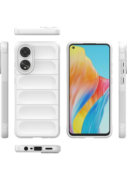 Oppo A78 4g Için Yumuşak Tpu Kaymaz Telefon Kılıfı - Beyaz (Yurt Dışından) fırsatları