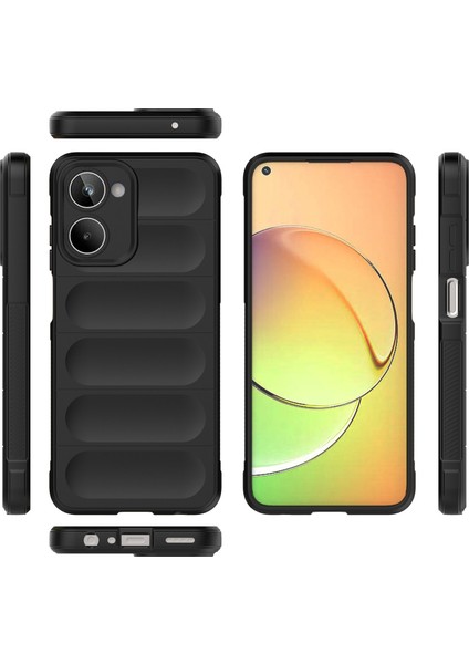 Realme 10 Için Yumuşak Tpu Kaymaz Telefon Kılıfı - Koyu Gri (Yurt Dışından)