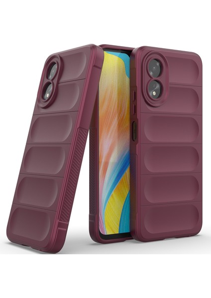 Oppo A38 / A18 Için Yumuşak Tpu Kaymaz Telefon Kılıfı - Koyu Kırmızı (Yurt Dışından) fiyatları