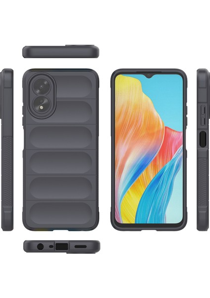 Oppo A38 / A18 Için Yumuşak Tpu Kaymaz Telefon Kılıfı - Koyu Gri (Yurt Dışından) fiyatları