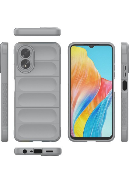 Oppo A38 / A18 Için Yumuşak Tpu Kaymaz Telefon Kılıfı - Gri (Yurt Dışından) fiyatları