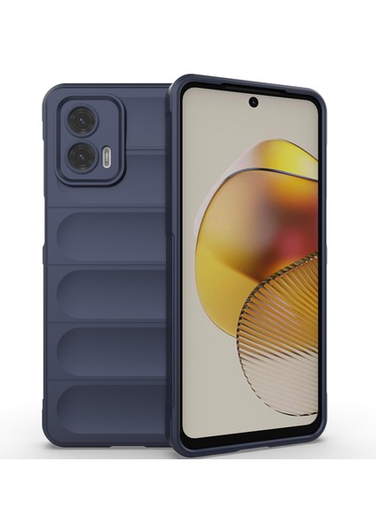 Motorola Moto G73 Için Yumuşak Tpu Kaymaz Telefon Kılıfı - Lacivert (Yurt Dışından)