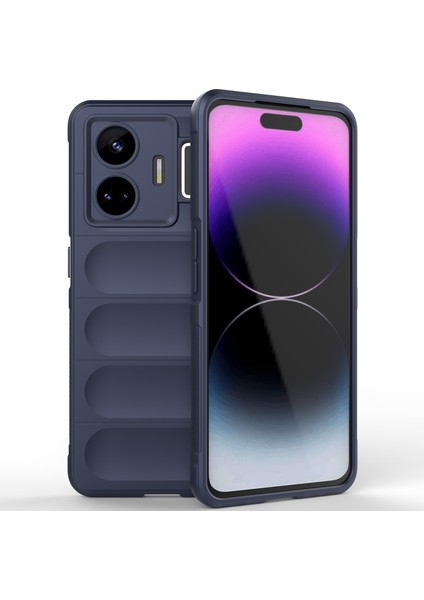 Realme Gt Neo 5 Için Yumuşak Tpu Kaymaz Telefon Kılıfı - Lacivert (Yurt Dışından)