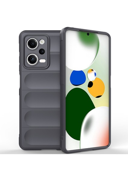 Xiaomi Redmi Note 12 Pro 5g Için Yumuşak Tpu Kaymaz Telefon Kılıfı - Koyu Gri (Yurt Dışından)