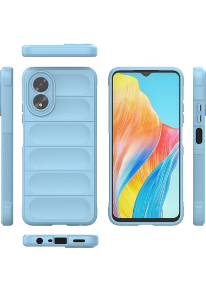 Oppo A38 / A18 Için Yumuşak Tpu Kaymaz Telefon Kılıfı - Mavi (Yurt Dışından) modelleri