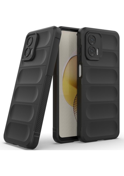 Motorola Moto G73 Için Yumuşak Tpu Kaymaz Telefon Kılıfı - Siyah (Yurt Dışından)