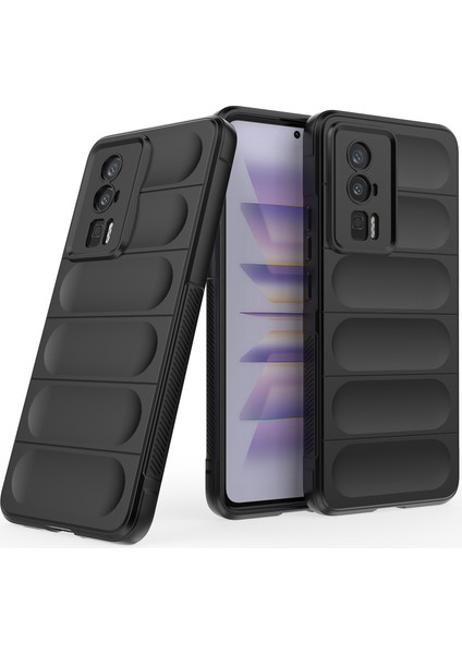 Xiaomi Redmi K60 / K60 Pro Için Yumuşak Tpu Kaymaz Telefon Kılıfı - Siyah (Yurt Dışından)