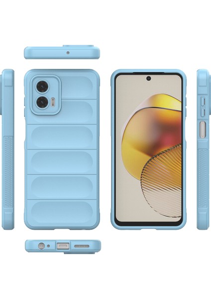 Motorola Moto G73 Için Yumuşak Tpu Kaymaz Telefon Kılıfı - Mavi (Yurt Dışından) modelleri