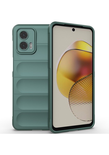 Motorola Moto G73 Için Yumuşak Tpu Kaymaz Telefon Kılıfı - Yeşil (Yurt Dışından)