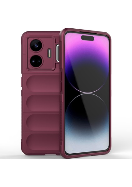 Realme Gt Neo 5 Için Yumuşak Tpu Kaymaz Telefon Kılıfı - Koyu Kırmızı (Yurt Dışından) fiyatları