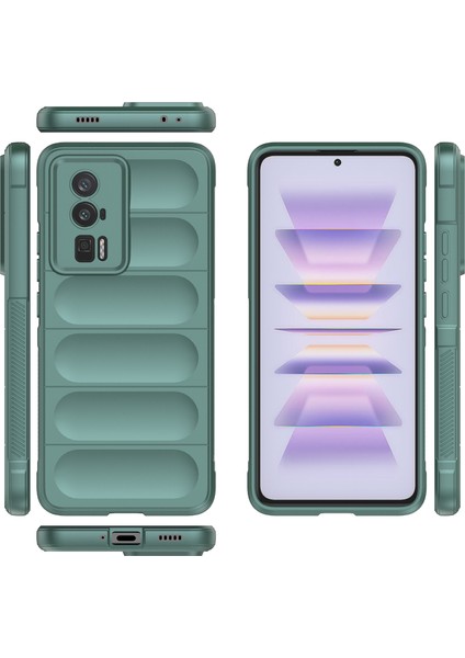 Xiaomi Redmi K60 / K60 Pro Için Yumuşak Tpu Kaymaz Telefon Kılıfı - Yeşil (Yurt Dışından) modelleri