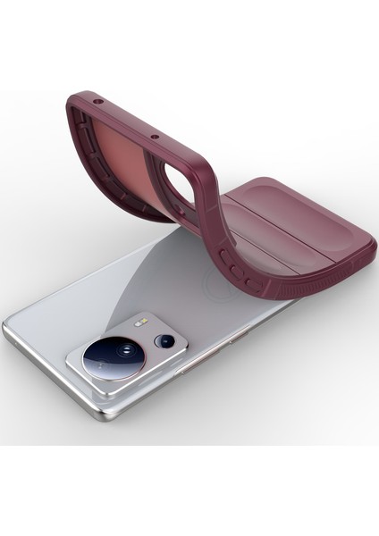 Xiaomi 13 Lite Için Yumuşak Tpu Kaymaz Telefon Kılıfı - Koyu Kırmızı (Yurt Dışından) fırsatları