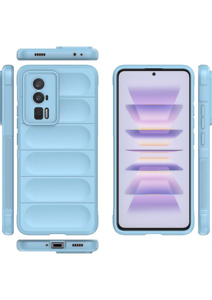 Xiaomi Redmi K60 / K60 Pro Için Yumuşak Tpu Kaymaz Telefon Kılıfı - Mavi (Yurt Dışından) modelleri