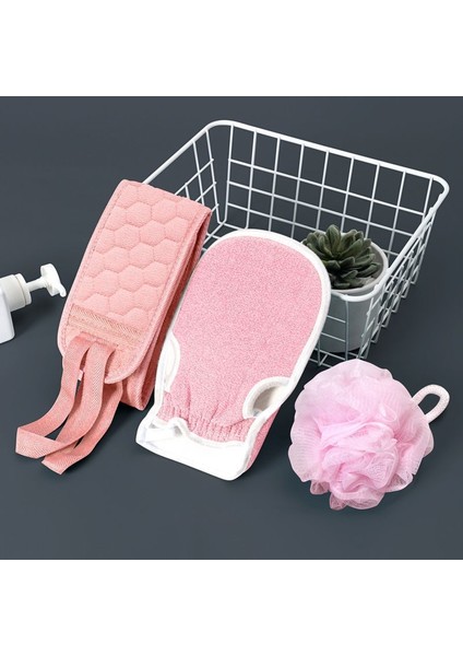 Üç Parçalı Banyo Seti, Kese Banyosu, Banyo Eseri, Uzun Sırt Havlusu, Banyo Eldiveni, Banyo Çiçeği Seti (Yurt Dışından)