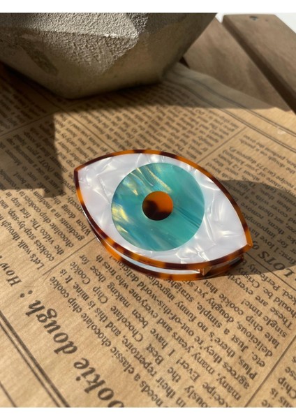 Figürlü Kemik Mandal Toka Beyaz SBT1764