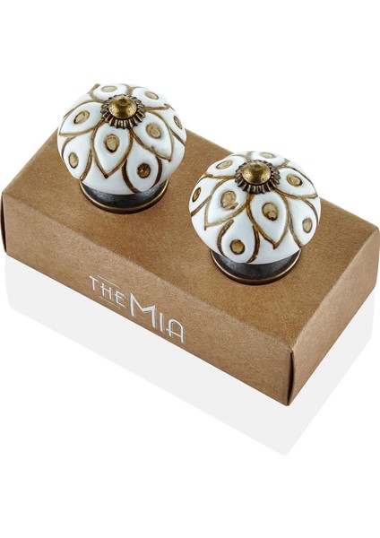 Seramik Çekmece ve Dolap Kulbu 2'li Set