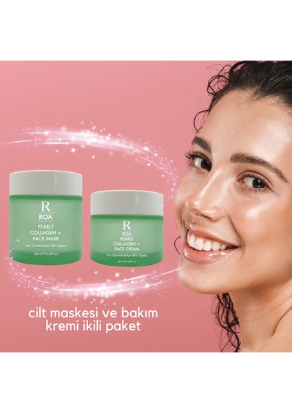 Roa Pearly Collagen Cilt Bakım Seti