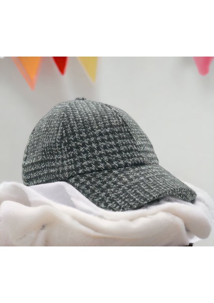 Unisex Polo Kışlık Kaşe Dokulu Kumaş 6 Parça Amerikan Beyzbol Kep Şapka