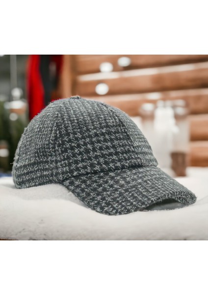 Unisex Polo Kışlık Kaşe Dokulu Kumaş 6 Parça Amerikan Beyzbol Kep Şapka modelleri