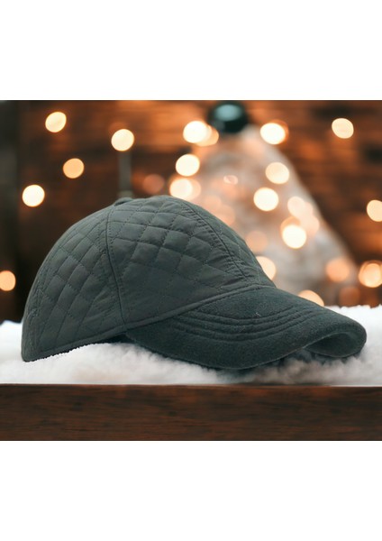 Unisex Polo Kışlık Kaşe Dokulu Kumaş 6 Parça Amerikan Beyzbol Kep Şapka