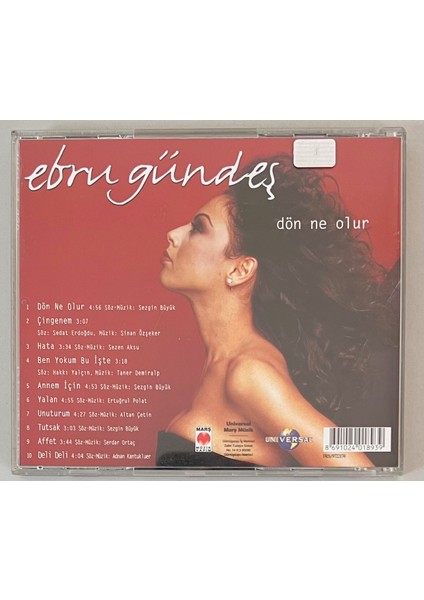 Ebru Gündeş Dön Ne Olur CD (Orjinal Dönem Baskı)