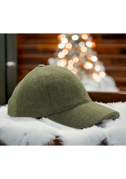 Unisex Polo Kışlık Kaşe Dokulu Kumaş 6 Parça Amerikan Beyzbol Kep Şapka modelleri