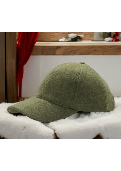 Unisex Polo Kışlık Kaşe Dokulu Kumaş 6 Parça Amerikan Beyzbol Kep Şapka fırsatları