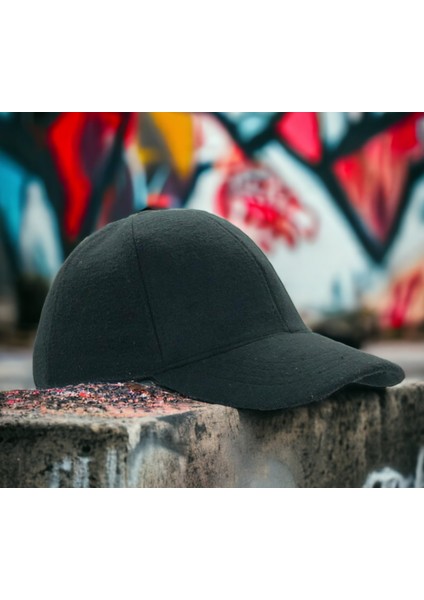 Unisex Polo Kışlık Kaşe Dokulu Kumaş 6 Parça Amerikan Beyzbol Kep Şapka modelleri