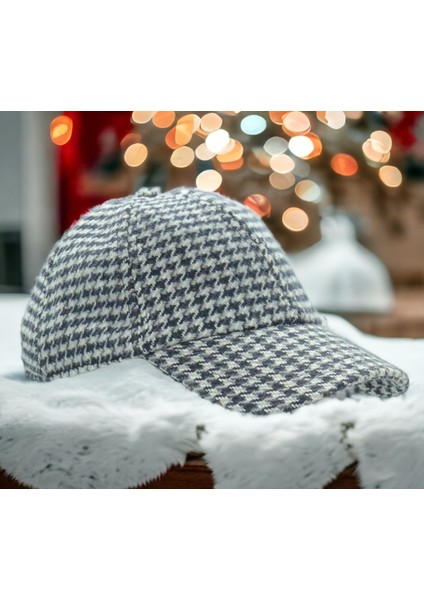 Unisex Polo Kışlık Kaşe Dokulu Kumaş 6 Parça Amerikan Beyzbol Kep Şapka