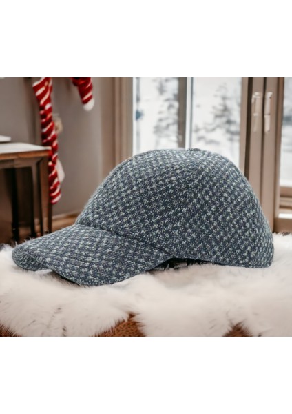 Unisex Polo Kışlık Kaşe Dokulu Kumaş 6 Parça Amerikan Beyzbol Kep Şapka fırsatları