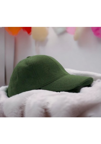Unisex Polo Kışlık Kaşe Dokulu Kumaş 6 Parça Amerikan Beyzbol Kep Şapka