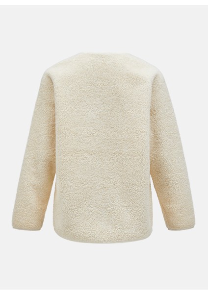 Bej Erkek V Yaka Bol Kesim Polar Sweatshırt G79060020_M Heavy Pile Cardigan fiyatları