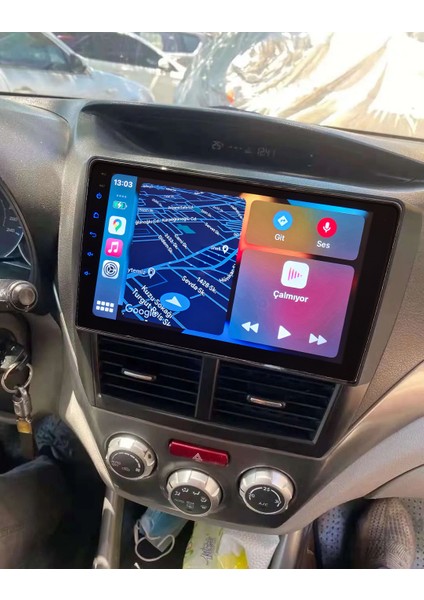 Subaru Forester 2009-2012 Yıl Android Sürüm 13 Kablosuz Carplay Navigasyon Multimedya 9 Inç Ekran 2gb Ram 32GB Rom Hafıza