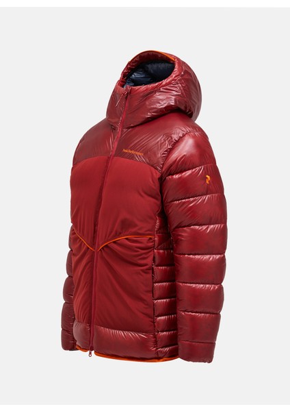 Koyu Kırmızı Erkek Kapüşon Yaka Mont G78983030_MINUS Degree Down Puffer modelleri