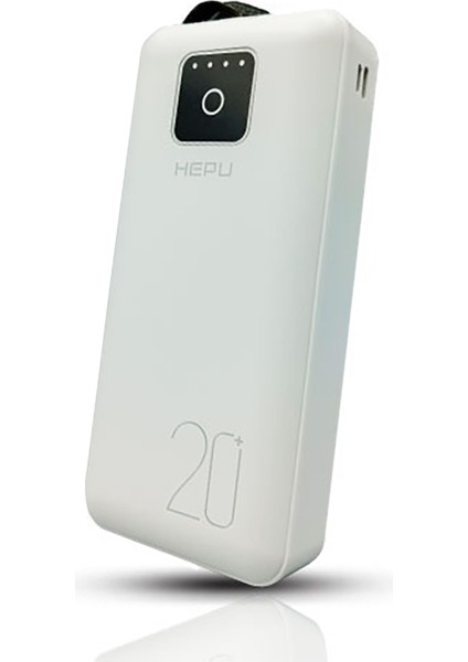 Hepu HP-979 All In One 20000 Mah Çoklu Kablolu Powerbank Beyaz