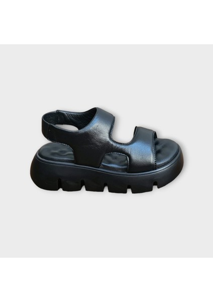 Dünya Shoes  Deri Kadın Sandalet