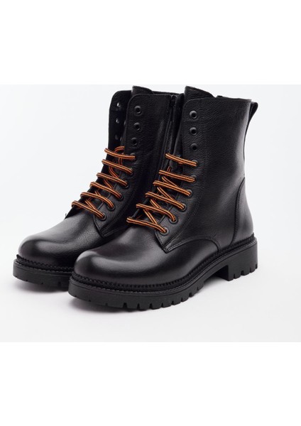 Hakiki Deri Renkli Bağcıklı Kadın Bot fiyatları