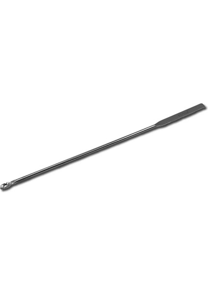 Metal Spatül Mikro Kaşıklı 18 cm - Paslanmaz Çelik Spatula - Isıya ve Darbelere Dayanıklı