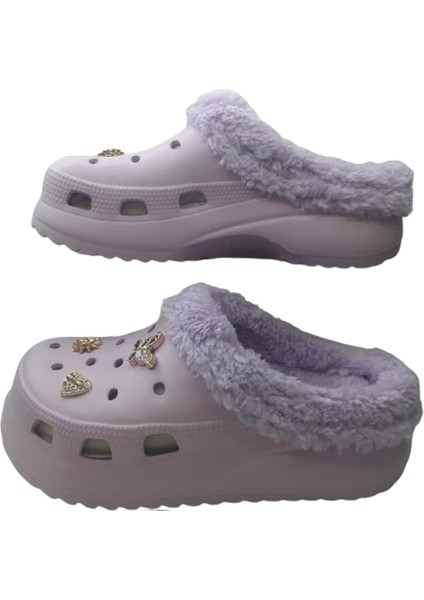 Kadın Taşlı Pudra Içi Peluş Eva Terlik AKB320-110 fırsatları