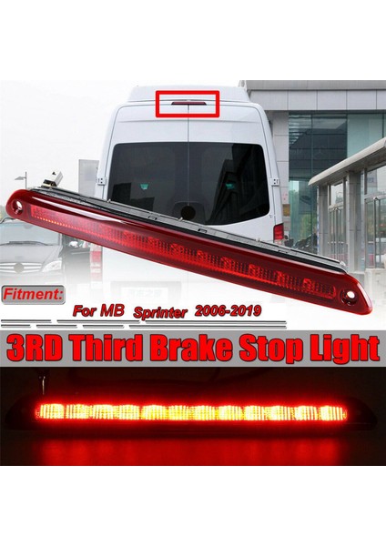 Sprinter Için 2X/2006-2019 LED Arka Yüksek Fren Arka Işık Lambası 3rd Üçüncü Fren Stop Lambası (Yurt Dışından)