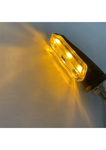 8 Adet Evrensel LED Motosiklet Dönüş Sinyal Işığı Arka Işıklar Lamba 12V IP67 Su Geçirmez Amber Flaşör Göstergesi Flaşör (Yurt Dışından)
