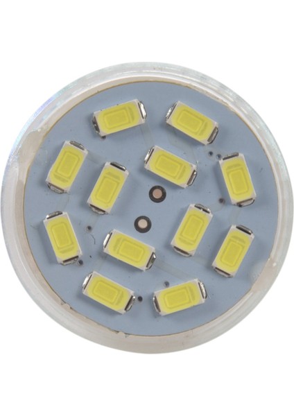 2x 6W GU4(MR11) LED Spot Işığı MR11 12 Smd 5730 570 Dc 12V, Beyaz (Yurt Dışından)
