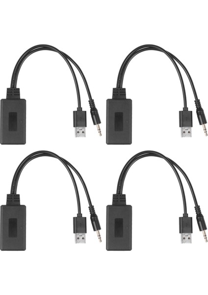 4x Araba Kablosuz Bluetooth Modülü Müzik Adaptörü Yardımcı Alıcı Aux Ses USB 3.5mm Soket E90 E91 E92 E93 (Yurt Dışından)