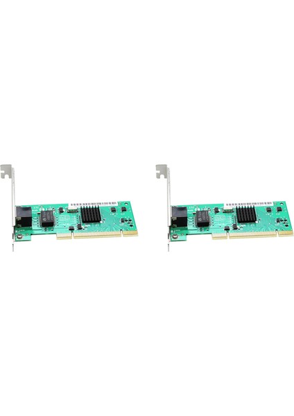 2x 82540 1000 Mbps Gigabit Ağ Kartı Adaptörü Disksiz RJ45 Bağlantı Noktası 1g Pci Lan Kartı Ethernet Isı Emici ile Pc Için (Yurt Dışından)
