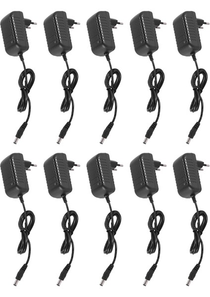 10X Ac 100-240V A Dc 9V 2A Adaptör Dönüştürücü Güç Kaynağı Şarj Cihazı (Ab Fişi) (Yurt Dışından)