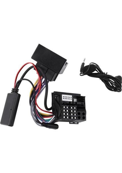 Araba Radyo Bluetooth Müzik Aux Kablosu Handsfree Adaptör Kablo Demeti Kiti Için E60 E63 E90 E91 (Yurt Dışından)