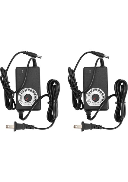 2x Ac - Dc Adaptörü 12 V 2A Ayarlanabilir Güç Kaynağı Motor Hız Kontrol Cihazı Abd Fişli Elektrikli Fan ve Pompa Için (Yurt Dışından)