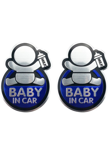 Fabia A Için 2x Bebek Araba Plakası Araba Alüminyum Etiket (Yurt Dışından)
